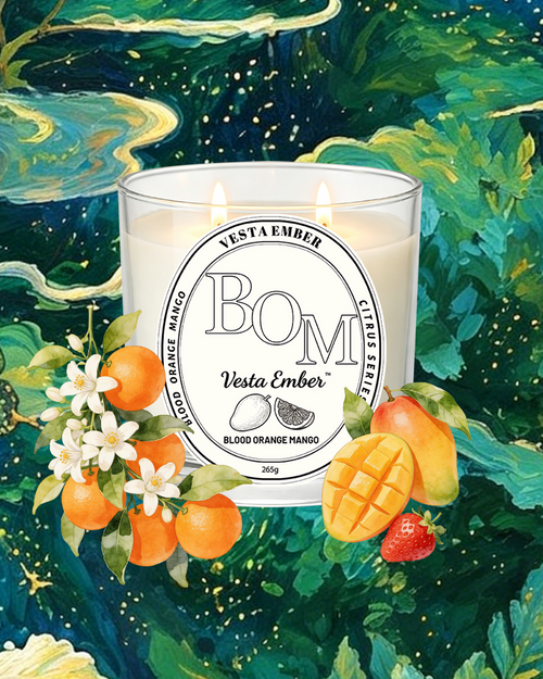 Blood Orange & Mango Scented Candle