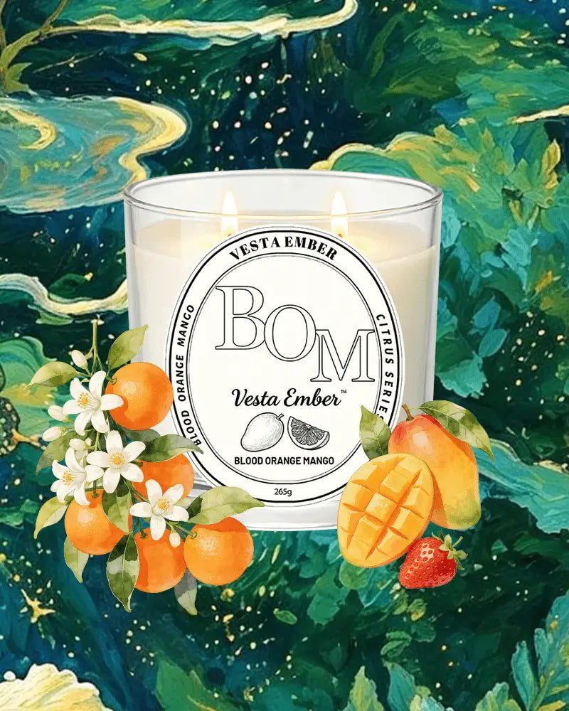 Blood Orange & Mango Scented Candle